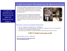 Tablet Screenshot of ahjordanplumbing.com